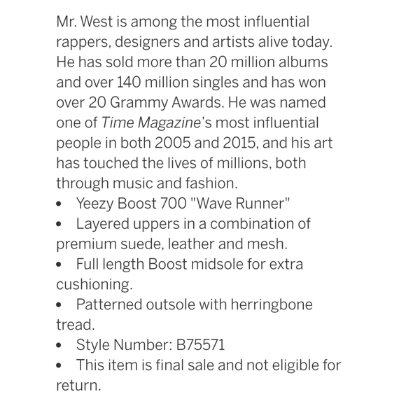 Adidas Yeezy Boost 700 V1 Wave Runner Multicolor Running Shoes Size 9.5 - Picture 11 of 16